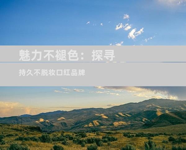 魅力不褪色：探寻持久不脱妆口红品牌